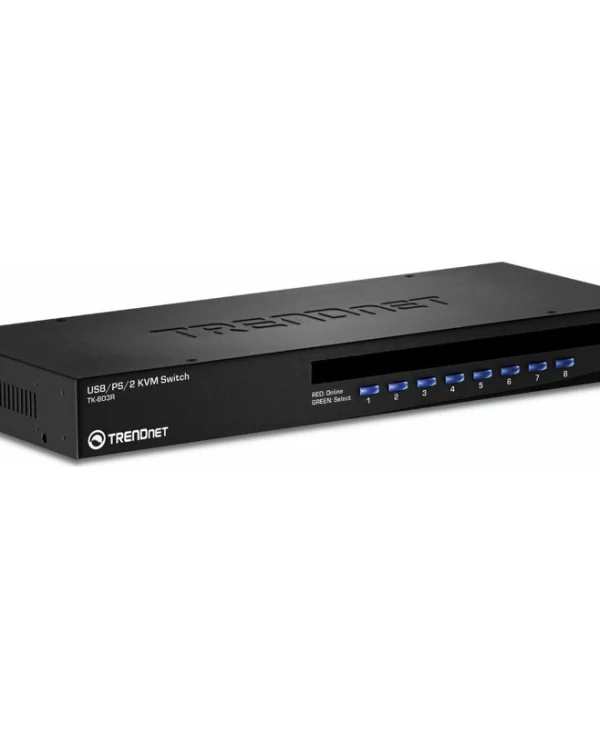 Trendnet 8-Port USB/PS/2 Rack Mount KVM Switch TK-803R