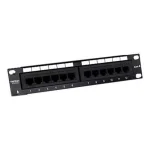 Trendnet Patch Panel Unshielded για Rack 10" 12 Θυρών cat6 Μαύρο TC-P12C6