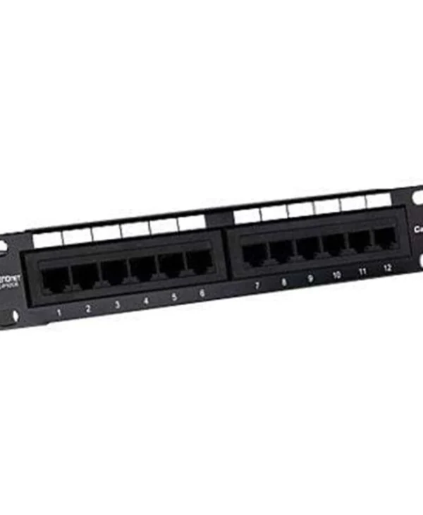 Trendnet Patch Panel Unshielded για Rack 10" 12 Θυρών cat6 Μαύρο TC-P12C6
