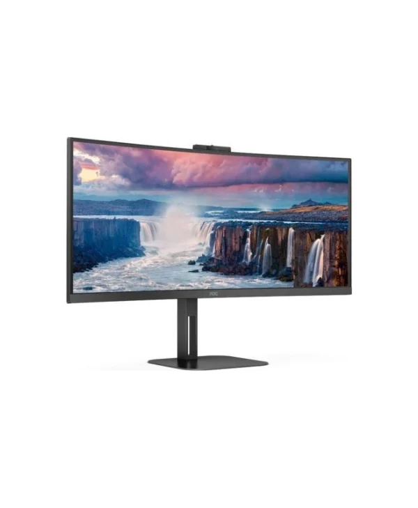 AOC CU34V5CW Ultrawide VA Curved Monitor 34" QHD 3440x1440 με Χρόνο Απόκρισης 4ms GTG CU34V5CW/BK