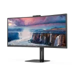 AOC CU34V5CW Ultrawide VA Curved Monitor 34" QHD 3440x1440 με Χρόνο Απόκρισης 4ms GTG CU34V5CW/BK - Image 2