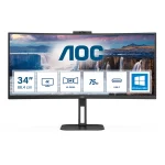 AOC CU34V5CW Ultrawide VA Curved Monitor 34" QHD 3440x1440 με Χρόνο Απόκρισης 4ms GTG CU34V5CW/BK - Image 3
