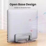 Ugreen Aluminum Vertical Stand Holder LP258 Βάση Στήριξης για Laptop έως 15.6" Silver 60643 - Image 8