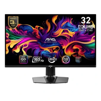 MSI MAG 321UP QD-OLED HDR Gaming Monitor 31.5" 4K 3840x2160 165Hz με Χρόνο Απόκρισης 0.03ms GTG