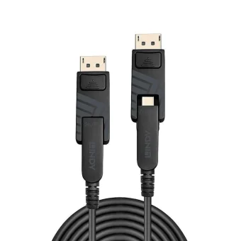 Lindy Cable DisplayPort male - DisplayPort male 100m Μαύρο (38486)