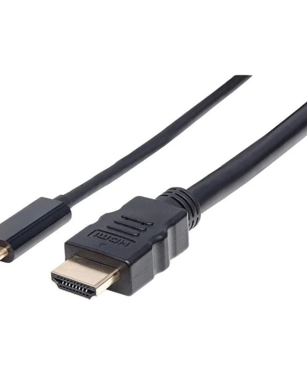 Manhattan Cable HDMI male - HDMI male 2m Μαύρο 151764