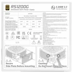 Lian Li RS1200G 1200W Λευκό Τροφοδοτικό Υπολογιστή Full Modular G9P.RS1200G.WH00.EU - Image 3