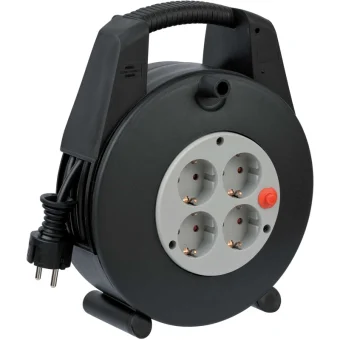 Brennenstuhl Vario Line Μπαλαντέζα Καρούλι Κλειστού Τύπου 4 Θέσεων με Καλώδιο 15m Διατομή 3 x 1.5mm² και Γείωση 1094200