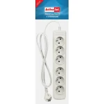 Active Jet 6gnu Πολύπριζο 6 Θέσεων με Καλώδιο 3m Γκρι 6GNU - 3M - S