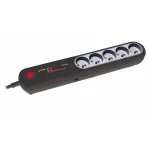Lestar Πολύπριζο Aσφαλείας 5 Θέσεων με USB-A, Διακόπτη και Καλώδιο 2.5m LFT 2005 - Image 2