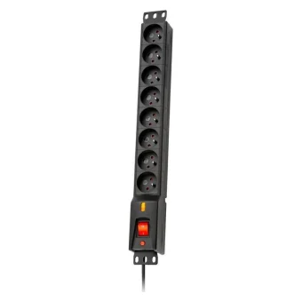 Lestar LXARM 810 G-A Πολύπριζο 8 Θέσεων με Διακόπτη και Καλώδιο 3m LXARM 810 G-A K.:CZ 3M