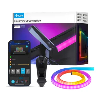 Govee Smart Ταινία LED Dreamview G1 Wi-Fi Τηλεόρασης 12V RGBW Φως 1.4m με Τροφοδοτικό B604B311