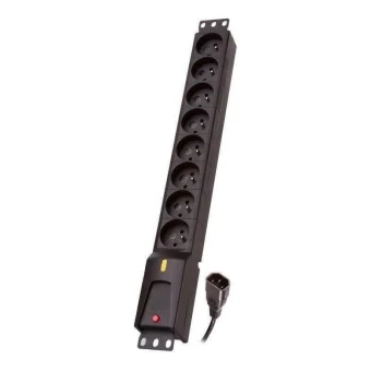Lestar LZRM 810 BW Πολύπριζο 8 Θέσεων με Καλώδιο 3m LZRM 810 BW G-A K.:CZ 3M IEC320