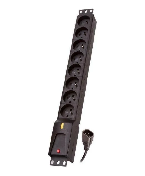 Lestar LZRM 810 BW Πολύπριζο 8 Θέσεων με Καλώδιο 3m LZRM 810 BW G-A K.:CZ 3M IEC320