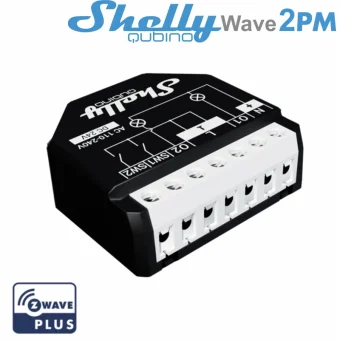 Shelly Wave 2PM Smart Switch Dimmer 2 Καναλιών Wi-Fi, Z-Wave & RF 16A 2τμχ Shelly_W_2PM
