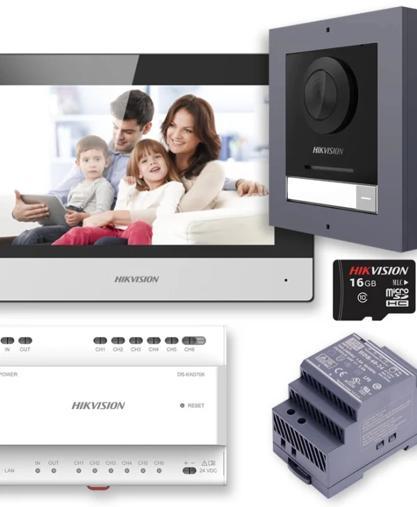 Hikvision Σετ Θυροτηλεόρασης Wi-Fi Μαύρο 38084