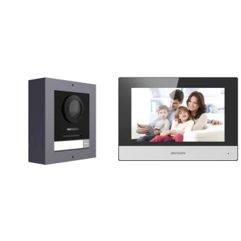 Hikvision Σετ Θυροτηλεόρασης Wi-Fi DS-KIS602(B)