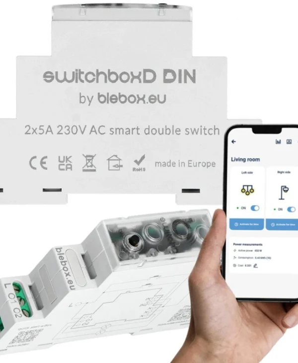 Blebox Διακόπτης Ράγας WiFi 230V 36805