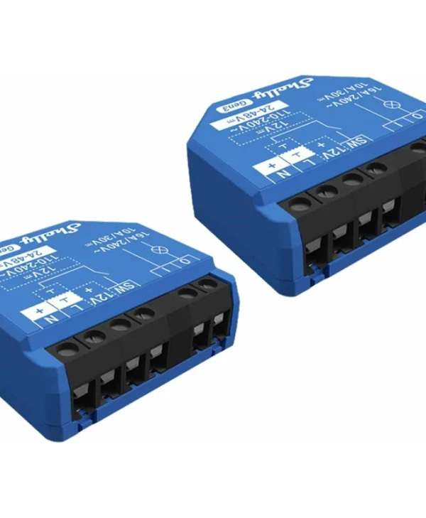 Shelly 1 Gen3 Smart Switch 1 Καναλιού Wi-Fi & Bluetooth 10A 2τμχ Shelly_1_Gen3_2er