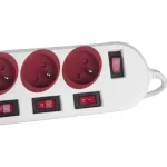 Maclean Energy Πολύπριζο 5 Θέσεων με USB-A, Διακόπτη και Καλώδιο 1.5m MCE204 R/W - Image 5