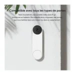 Google Nest Κουδούνι Πόρτας Wi-Fi Λευκό GA01318-FR - Image 7