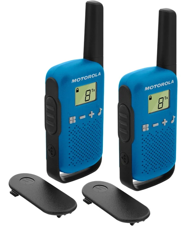 Motorola Talkabout T42 Ασύρματος Πομποδέκτης PMR με Μονόχρωμη Οθόνη Σετ 2τμχ Σε Μπλε Χρώμα 5031753007508