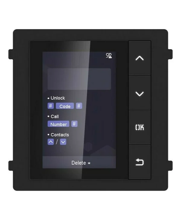 Hikvision DS-KD-DIS Μόνιτορ Θυροτηλεόρασης Δικτυακό 3.5"