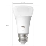 Smart Lamp Philips E27 A60 1100lm 8.1w Rgb & Tunable White 2-pack + Hue Bridge Pro 929003853518 - Image 6
