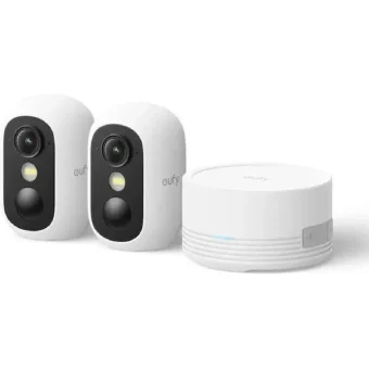 Eufy Σύστημα Παρακολούθησης EufyCam 2 Ασύρματων Καμερών IP 1080p με Control Hub E8110429