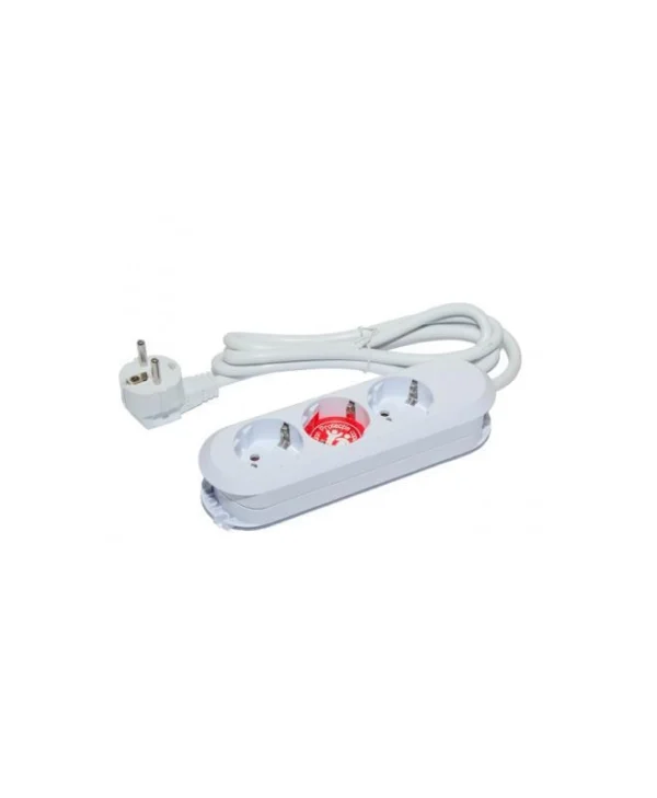 Bachmann Extension Cord Schuko X 3 Connection Via Schuko T 1.5 M Cable Unprotected White "387.270r" Green Stamp 0.18 Lei