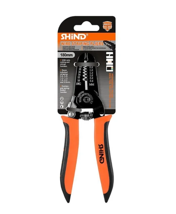 Shind Απογυμνωτής Καλωδίων με Μήκος 180mm SHI-94079