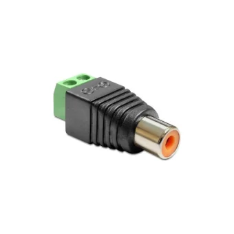 DeLock Adapter RCA female to Terminal Block 2 pin (65418)