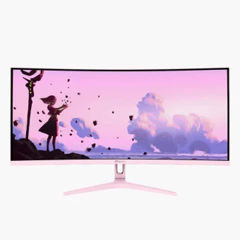 Arozzi Nova Ultrawide VA Curved Gaming Monitor 34" QHD 3440x1440 165Hz με Χρόνο Απόκρισης 4ms GTG AZ-NO-34T2K165-PNK