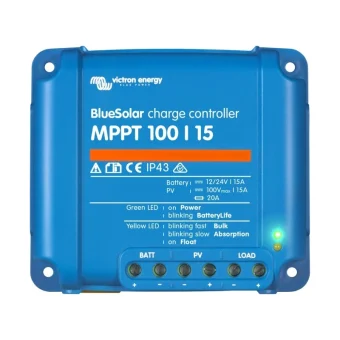 Victron Energy BlueSolar MPPT 100/15 Ρυθμιστής Φόρτισης 24V 15A SCC010015200R