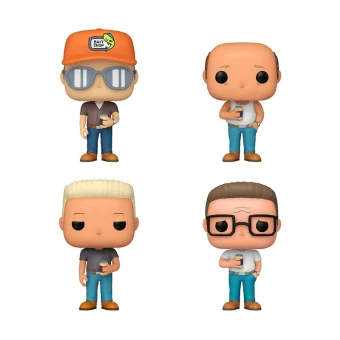 Funko Pop! Animation: King of the Hill - Dale Gribble, Hank Hill. Bill Dauterive, Boomhauer Special Edition 87253