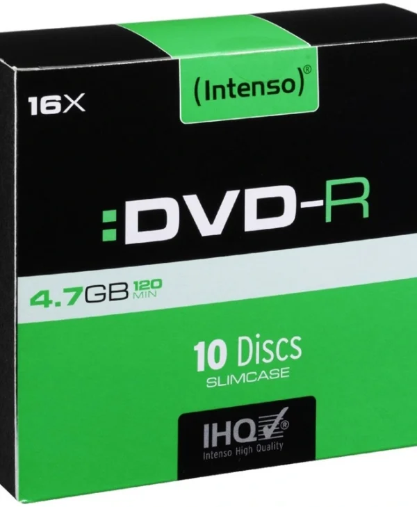 Intenso Εγγράψιμα DVD-R 16x 4.7GB 10τμχ 4101652