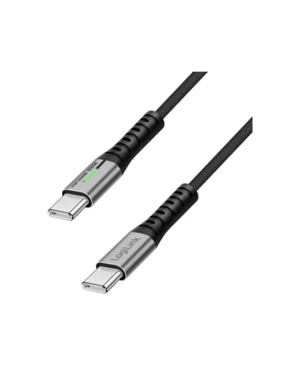 LogiLink USB 3.2 Cable USB-C male - USB-C 100W Μαύρο 1m CU0432