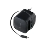 Intenso Φορτιστής GaN με Θύρα USB-A και Θύρα USB-C και Καλώδιο USB-C 65W Μαύρος (7806520)