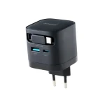 Intenso Φορτιστής GaN με Θύρα USB-A και Θύρα USB-C και Καλώδιο USB-C 65W Μαύρος (7806520) - Image 4