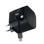 Intenso Φορτιστής GaN με Θύρα USB-A και Θύρα USB-C και Καλώδιο USB-C 65W Μαύρος (7806520) - Image 8