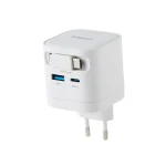 Intenso Φορτιστής GaN με Θύρα USB-A και Θύρα USB-C και Καλώδιο USB-C 65W Λευκός (7806522) - Image 4