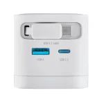 Intenso Φορτιστής GaN με Θύρα USB-A και Θύρα USB-C και Καλώδιο USB-C 65W Λευκός (7806522) - Image 6