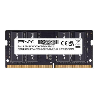 PNY DDR4 με Module 1x16GB και Ταχύτητα 3200 για Laptop MN16GSD43200-SB