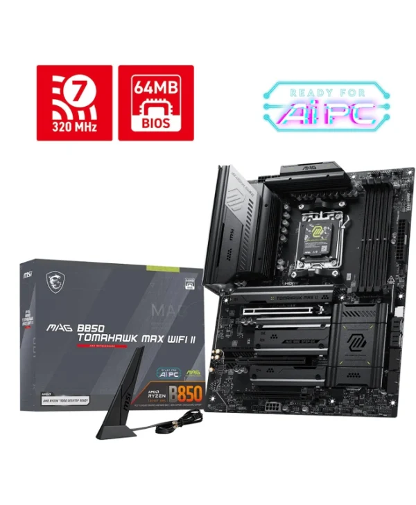 MSI MAG B850 TOMAHAWK MAX WIFI II Motherboard ATX με AMD AM5 Socket 7E62-015R