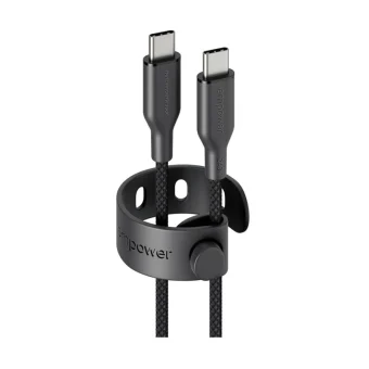 Empower by PanzerGlass Braided USB 2.0 Cable USB-C male - USB-C 240W Μαύρο 2m EM32448