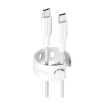 Empower by PanzerGlass USB 2.0 Cable USB-C male - USB-C 60W Λευκό 2m EM85432