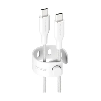 Empower by PanzerGlass USB 2.0 Cable USB-C male - USB-C 60W Λευκό 2m EM85432