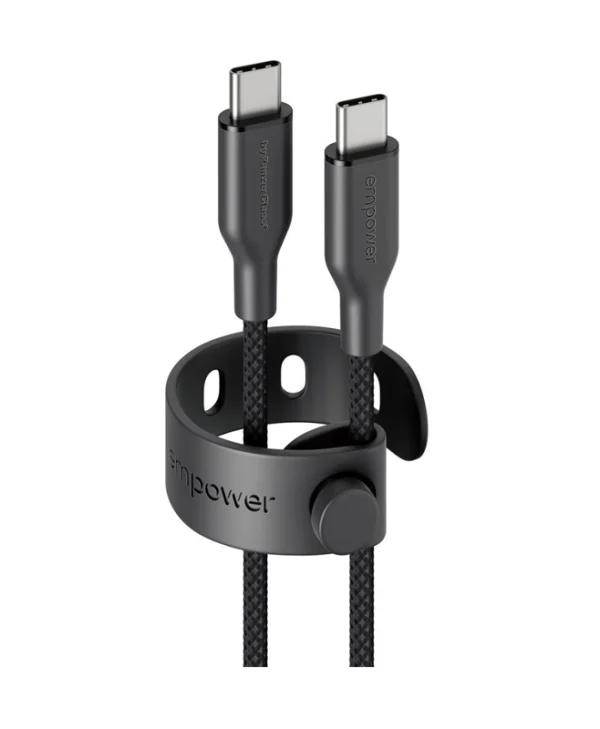 Empower by PanzerGlass USB 2.0 Cable USB-C male - USB-C 60W Μαύρο 2m EM94057