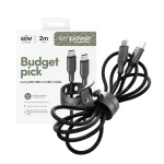 Empower by PanzerGlass USB 2.0 Cable USB-C male - USB-C 60W Μαύρο 2m EM94057 - Image 4