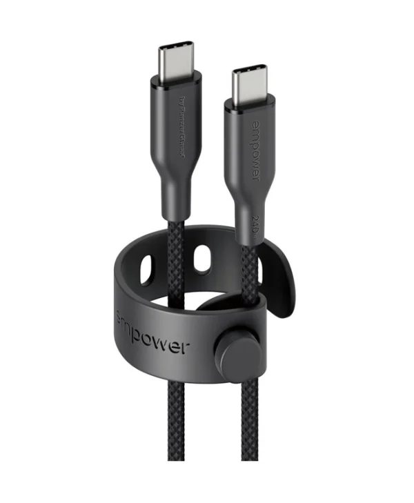Empower by PanzerGlass USB 2.0 Cable USB-C male - USB-C 240W Μαύρο 1.2m EM64861